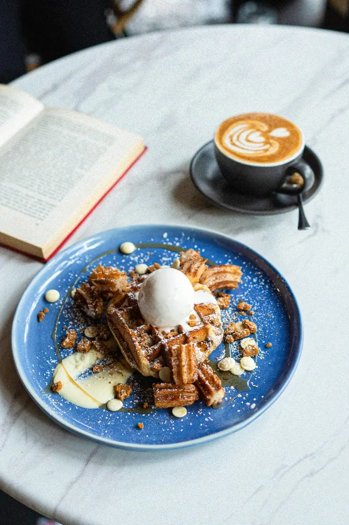 St. Louis Waffles, Coffee, and Book